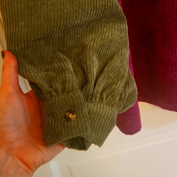 colorblock coduroy shirt - Picture 4 of 6